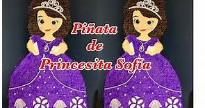 Princesita Sofía/ decorado de la piñata.