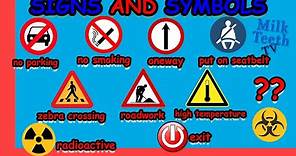 Most Common Signs and Symbols around us every Smart Kid 😎 and Parent must know | Signs Vocabulary