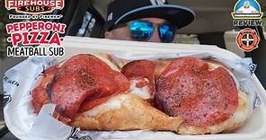 Firehouse Subs® Pepperoni Pizza Meatball Sub Review! 🍕🧆 | BACK in 2023! | theendorsement