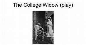 The College Widow (Play)