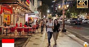🇮🇩Surabaya Downtown Night Walk - Bustling Indonesia's Second Biggest City (4K HDR)