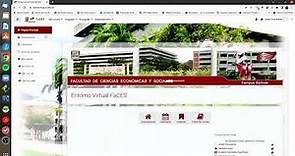 Ingreso al Entorno Virtual de Aprendizaje de la FaCES