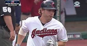 Mark Reynolds crushes a solo homer in the third inning in Reds-Indians game