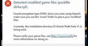 FiveM how to fix Detected modified game files (x64w, x64v, x64e)