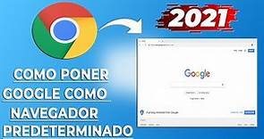 ➜Cómo poner Google como Buscador Predeterminado de Google Chrome ✔[3-Soluciones]-2021
