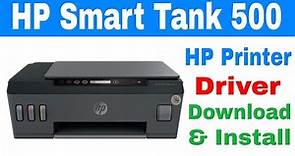 HP Smart Tank 500 Printer Driver Download & Install | All In One Series | #hpsmarttank500