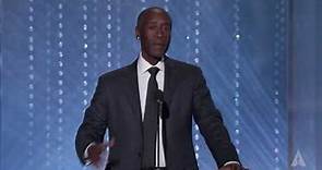 Don Cheadle honors Frederick Wiseman at the 2016 Governors Awards