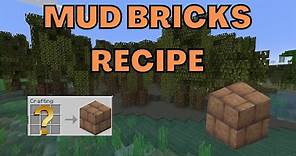 How to Craft Mud Bricks in Minecraft