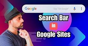 how to add search bar in google sites