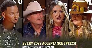 Every 2022 Acceptance Speech ft. Kane Brown, Carly Pearce & More | CMT Artists of the Year 2022