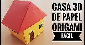 🏠 Cómo hacer una CASA de papel 3D Fácil ✅ | Casas de Origami🏡