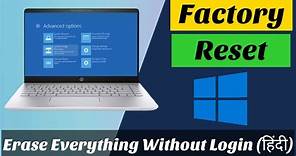 Easiest way to factory reset Windows 10 PC without logging in - Tutorials Buddy
