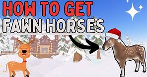 ALL WAYS ON HOW TO GET FAWN HORSES! | Wild Horse Islands