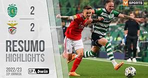 Highlights | Resumo: Sporting 2-2 Benfica (Liga 22/23 #33)