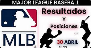 Resultados y Posiciones en el BÉISBOL DE LAS GRANDES LIGAS (MLB)