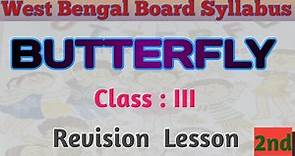 Butterfly for Class III | WBBPE | Class Three Butterfly Book Solution | Revision Lesson Activities |