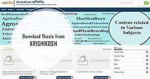How to download thesis pdf from Krishikosh | 100% working | Hindi