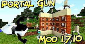 Portal Gun Mod| Pistola De Portal En Tus Aventuras | Para Minecraft 1.7.10 | Mod Tutorial Español