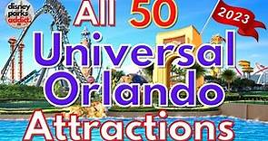 Universal Studios Orlando ATTRACTION GUIDE - Universal Studios Florida + Islands of Adventure 2023