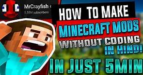 How to make mod for minecraft without coding