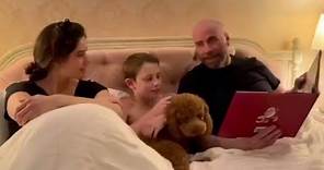 John Travolta Shares Christmas Moment With His Children
