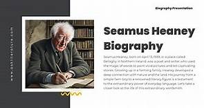 Seamus Heaney Biography: A Comprehensive Exploration