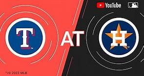 Rangers at Astros | MLB Game of the Week Live on YouTube