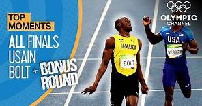 Usain Bolt | ALL Olympic finals + Bonus round | Top Moments