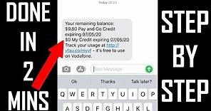 How to Check Vodafone Balance 2020 (in ALL COUNTRIES)
