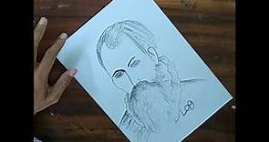How to draw John napier