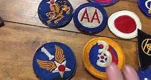 WW2 Patches, Identify, Armored Division, Infantry, Army Air Corp, and some History Surprise.