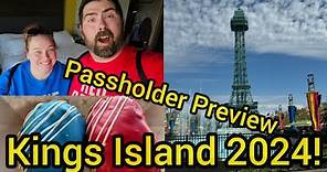 Kings Island PASSHOLDER Preview OPENING Night 2024 & Staying At Our FAVORITE Hilton Hotel | Mason OH