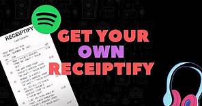 How To Get Receiptify From Spotify