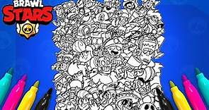 Brawl Stars All Tier Coloring page | All Brawlers Coloring Set