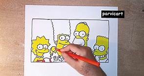 Dibujar y colorear los simpson fácil / drawing simpson. Para niños