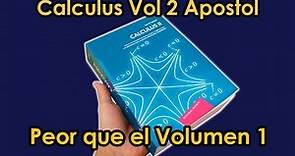 Análisis del Libro Calculus Vol 2 Tom M. Apostol | MathPures
