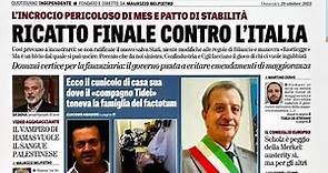Rassegna stampa 29 ottobre 2023. Quotidiani nazionali italiani. Prime pagine dei giornali di oggi