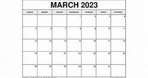 Printable March 2023 Calendar Templates with Holidays - VL Calendar