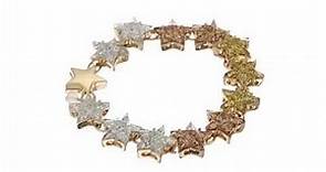 Betsey Johnson Gold Star Glitter Flex Bracelet SKU:8834442