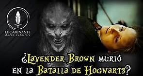 ¿Lavender Brown murió en la Batalla de Hogwarts?