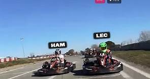 Charles Leclerc Live on Instagram and is karting with his friends, LEWIS ? 🤔