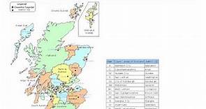 Scotland Editable Map