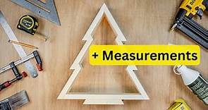 How to make a Wooden Christmas Tree | With Measurements | Simplest Design Ever