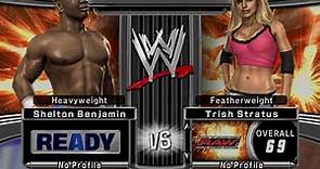 Shelton Benjamin defeats Trish Stratus | WWE SmackDown! vs RAW 2007 | 2023-09-14