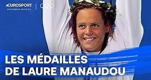 JEUX OLYMPIQUES - Les médailles de Laure Manaudou à Athènes (2004)