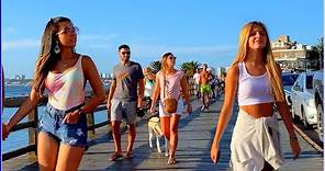 【4K】WALK 🏖 BEACH Summer 2024 - Punta del Este - URUGUAY