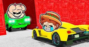 Esto es IMPOSIBLE... 😭 CAMIONES vs COCHES en GTA 💥🏁 SILVIOGAMER en GTA 5 ONLINE