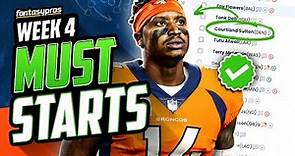 20 MUST Start Players for Week 4 (2023 Fantasy Football)