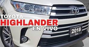 🔴Toyota Highlander 2018 Motor de Tacoma, Manejo de Camry! SUV de Lujo