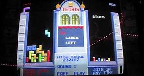 Atari Tetris Arcade Game Review - Cabinet - 1988